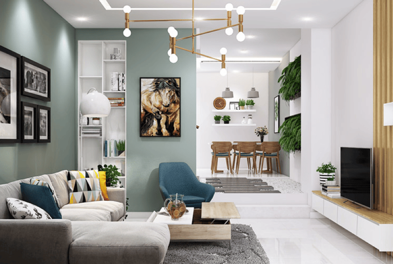 “Biến Hoá” Phòng Khách Nhỏ Thành Rộng Với Đồ Nội Thất Tự Ráp